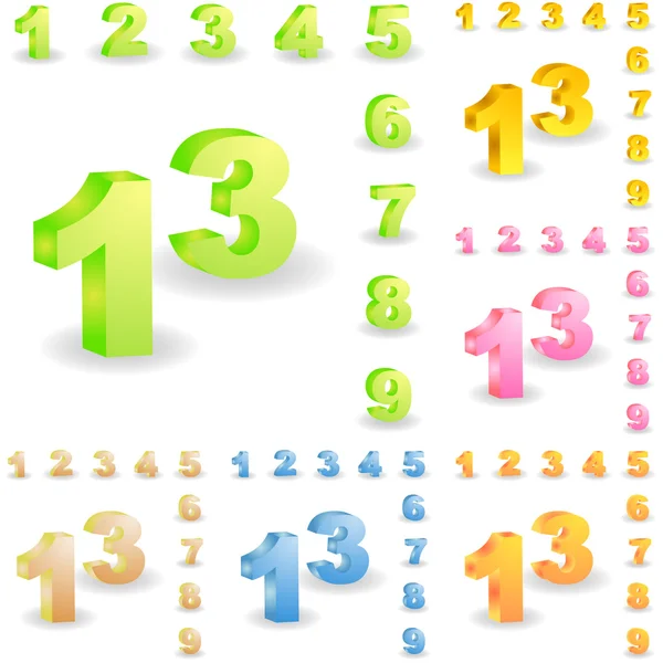 Seamless background with numbers — Stock Vector