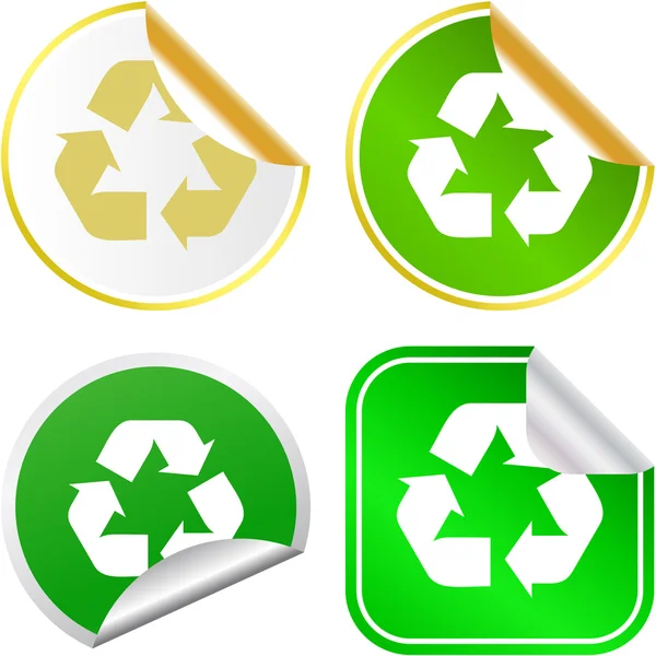 Collecte de vecteurs de recyclage — Image vectorielle