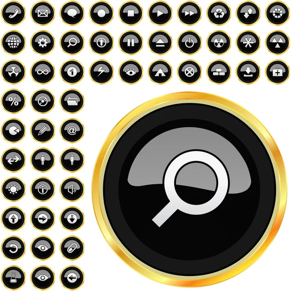 Vector collection of web buttons. — Stock Vector