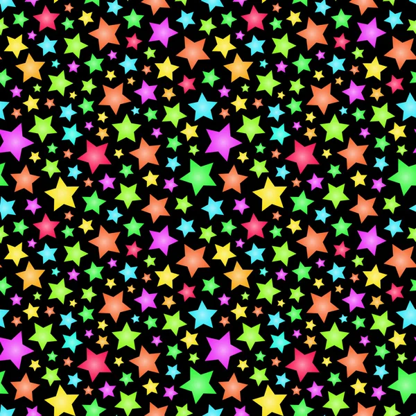 Nahtloser Hintergrund mit Sternen. Vektorillustration. — Stockvektor