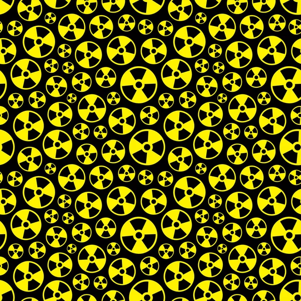 Biohazard and radiation signs. Vector background — Stock Vector