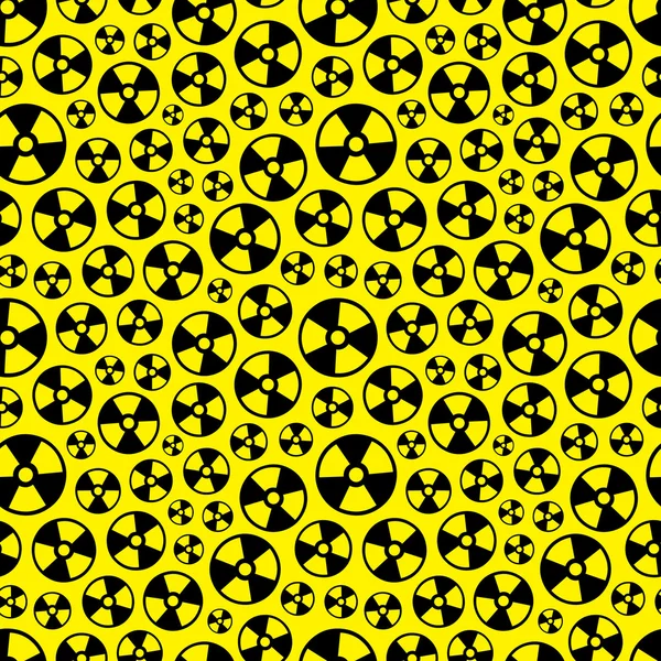 Biohazard en straling tekenen. vector achtergrond — Stockvector