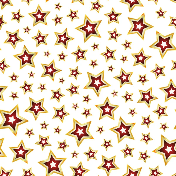 Nahtloser Hintergrund mit Sternen. Vektorillustration. — Stockvektor