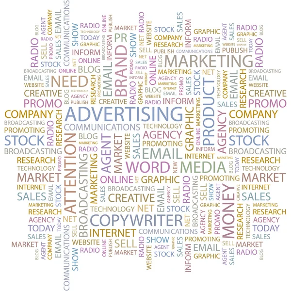 Marketing. naadloze vector achtergrond — Stockvector
