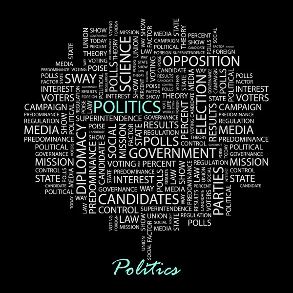 POLITICS. Vector background — Stock Vector