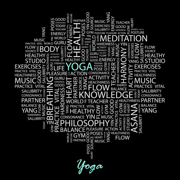 Yoga. nahtloser Vektorhintergrund. — Stockvektor