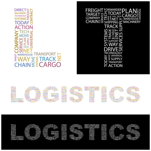 LOGISTICS. Vector letter collection. — Stock Vector