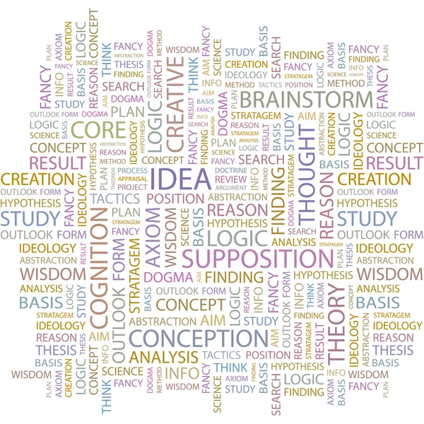IDEA. Word collage. — Stock Vector