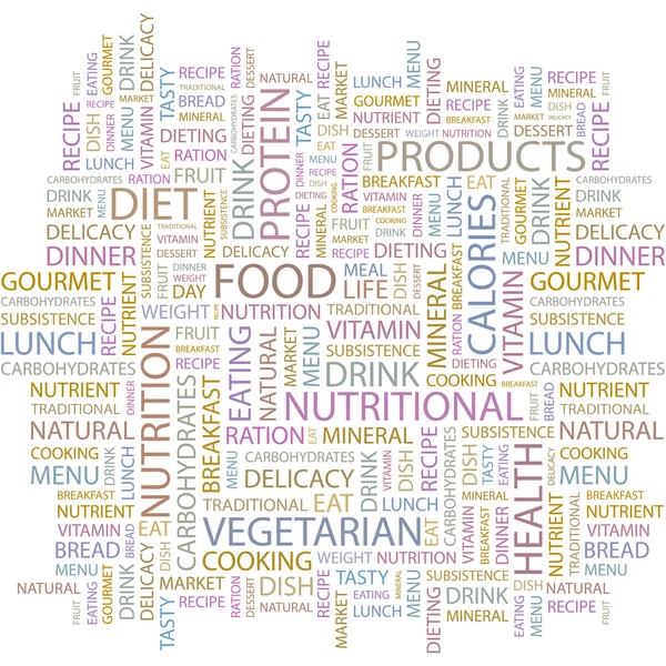 FOOD. Seamless vector pattern with word cloud. — Stock Illustration FOOD. Seamless vector pattern with word cloud. Royalty Free Stock Illustrations