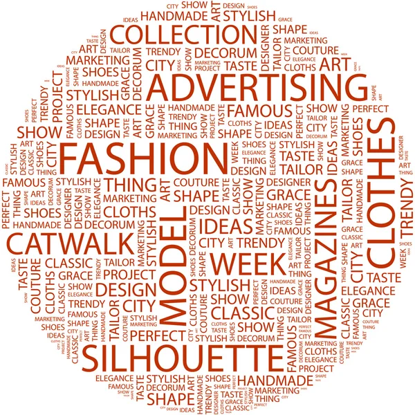 FASHION. Word collage — Stock Vector