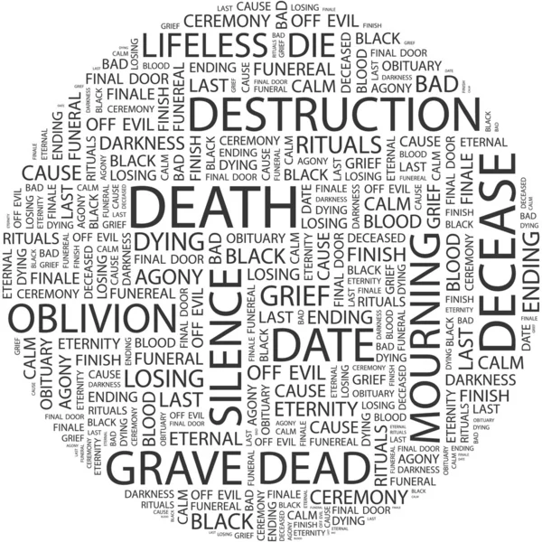 stock vector DEATH. Word collage