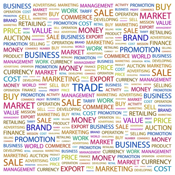 Tráfico. Colagem de palavras no fundo branco —  Vetores de Stock