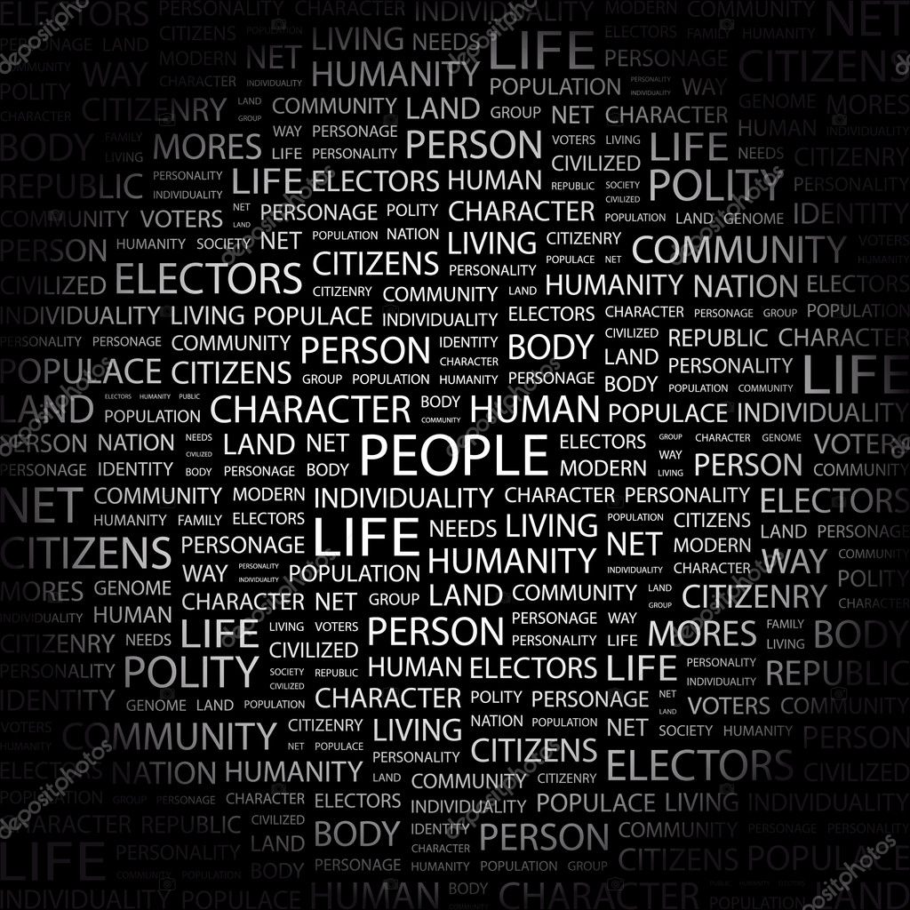 Word collage on black background — Stock Vector © studiom1 3506097