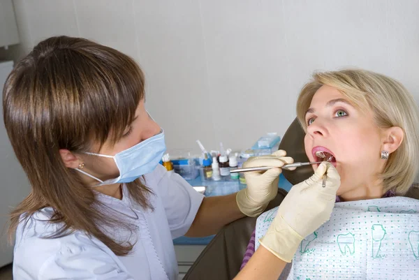 A fogorvosnál. — Stock Fotó
