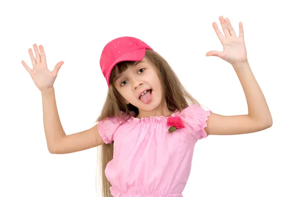 Dziewczyna w różowym — Zdjęcie stockowe