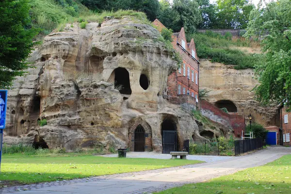 Grottes au château de Nottingham — Photo