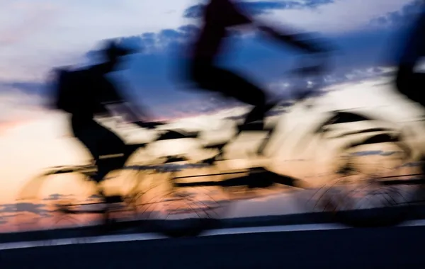 Ruch rowerzystów — Zdjęcie stockowe