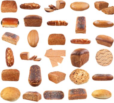 Collection of various bread clipart