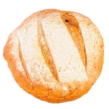 Daire siyah ekmek loafs .