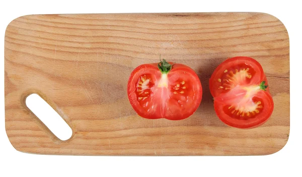 Gesneden tomaat aan boord van de keuken . — Stockfoto