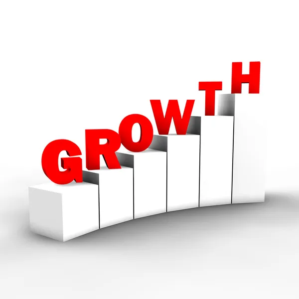Steg till tillväxt — Stockfoto
