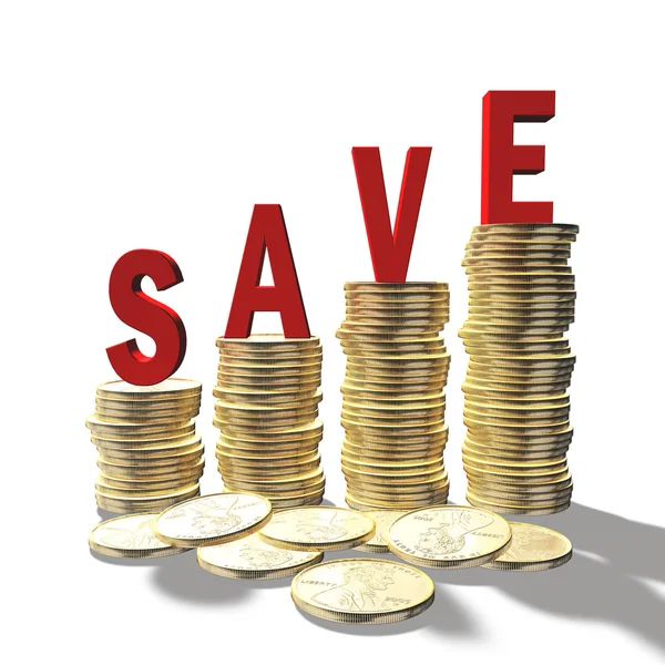 Save coins — Stock Photo, Image