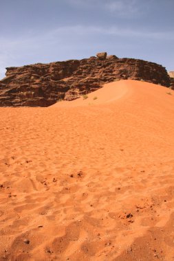 Red sand dunes clipart