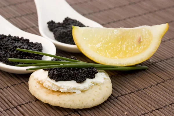 Caviar preto — Fotografia de Stock