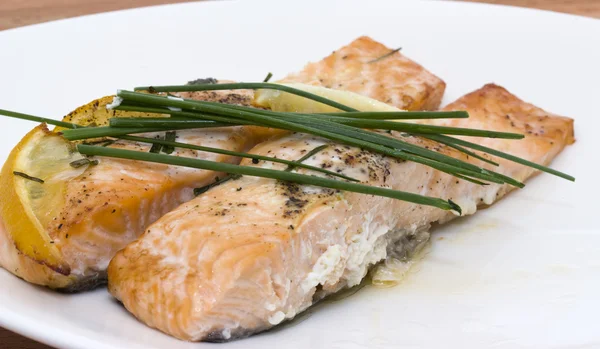 stock image Baked salmon