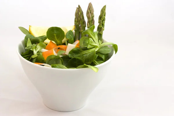 Salad with surimi — Stock Photo, Image