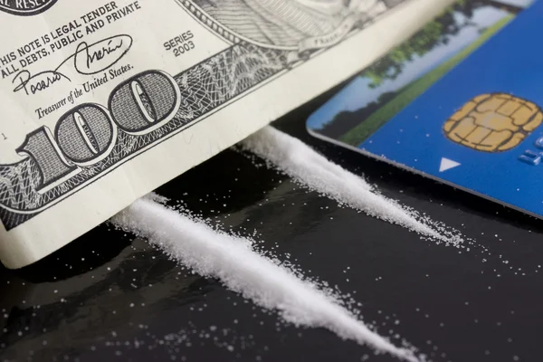 Drogen und Geld — Stockfoto