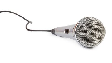 Mic on white background clipart