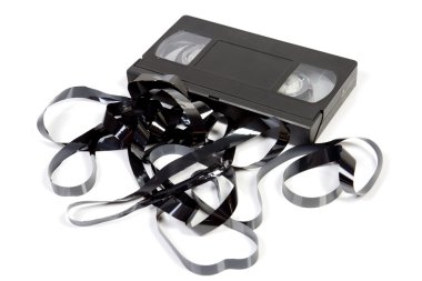 Old unusable vhs cassette clipart