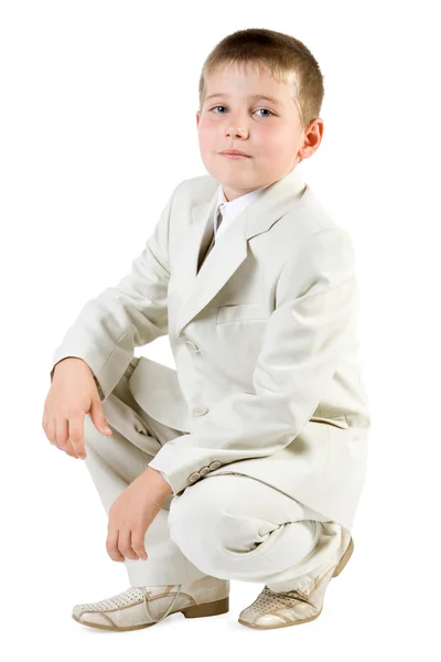 Σοβαρή αγόρι σαν επιχειρηματίας — Φωτογραφία Αρχείου