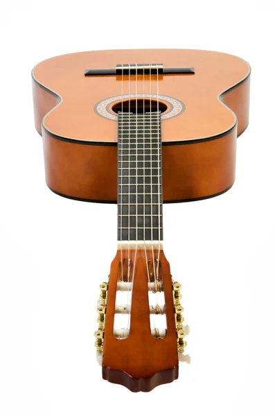 Akustická kytara těsných up. — Stock fotografie