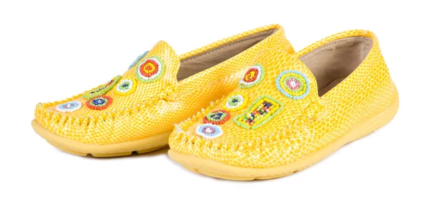 Gelbe Schuhe — Stockfoto