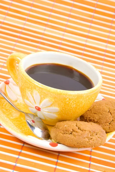 Cookies and cup with cofee — Stock Photo, Image