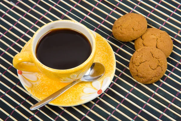 Cookies and cup with cofee — Stock Photo, Image
