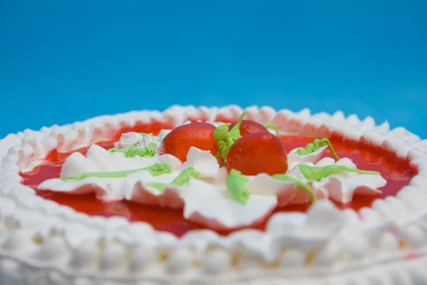 stock image Cake on blue