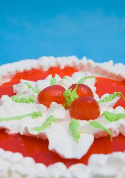 Stock image Cake on blue