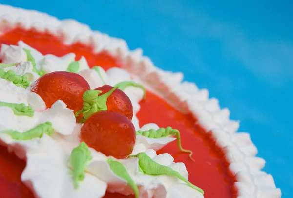 stock image Cake on blue