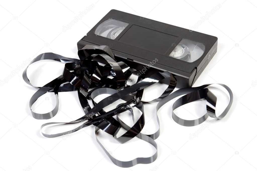 Old unusable vhs cassette