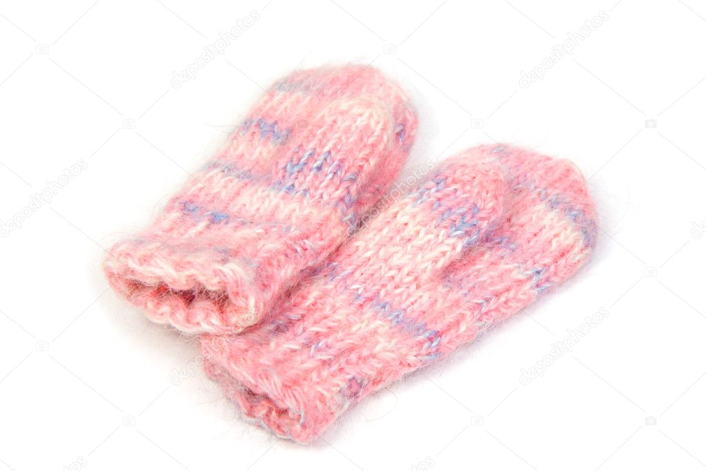 Knitted mittens