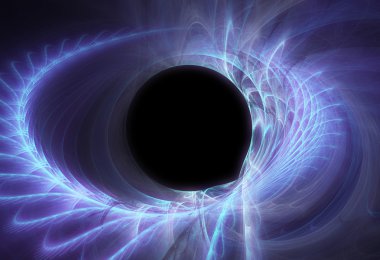 Black space hole clipart