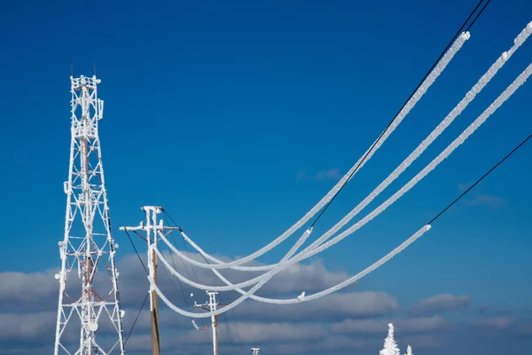 Linha eléctrica eléctrica — Fotografia de Stock