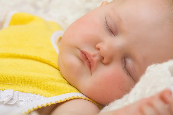 Bambino dormire con — Foto Stock