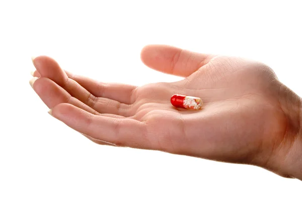 Pill in the hand — Stock Photo, Image