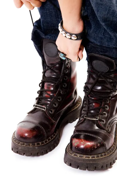 Punk boots — Stock Photo, Image