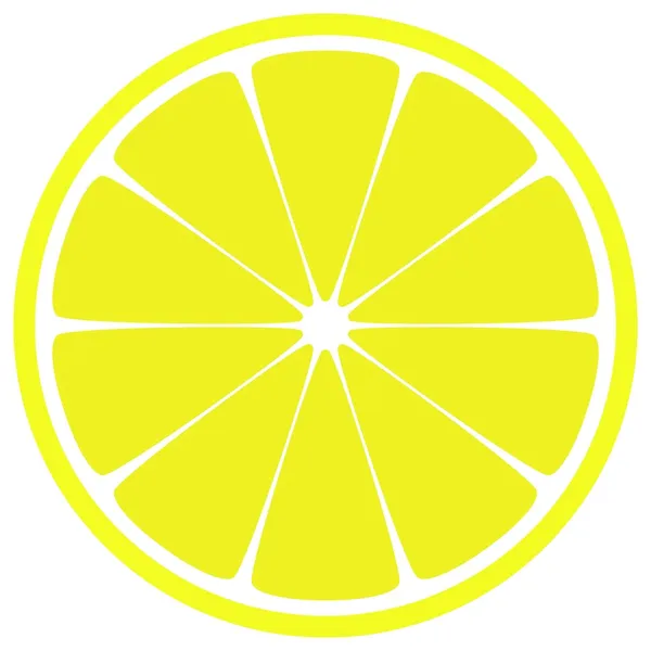 Zitronenscheibe — Stockvektor
