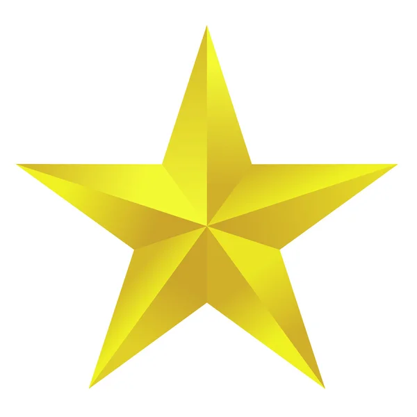 Estrela dourada — Vetor de Stock